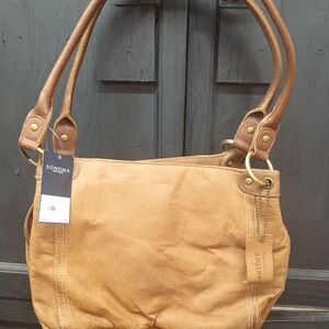 Sonoma Brown Leather Shoulder Bag
